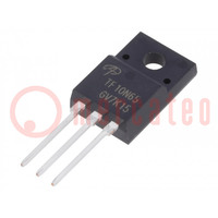 Transistor: N-MOSFET; unipolar; 650V; 6.2A; TO220F