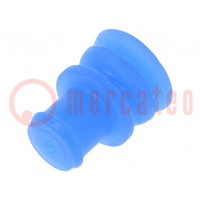 Gasket for wire; JPT,MCP 2.8; blue; Øcable: 1.2÷2.1mm; Øout: 5.6mm