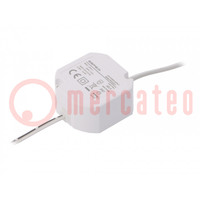 Power supply: switched-mode; LED; 12W; 24VDC; 500mA; 220÷240VAC