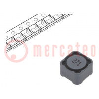 Induttore: a filo; SMD; 270uH; 1,06A; 560mΩ; ±20%; 12x12x8mm