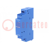 Power supply: switched-mode; for DIN rail; 10W; 24VDC; 0.42A; 87%