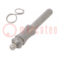 Locking pin; without handle,with locking; Ø: 10mm; 100kN