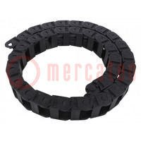 Cable chain; 10; Bend.rad: 125mm; L: 1006mm; non-openable frames