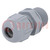 Cable gland; with long thread; M16; 1.5; IP68,IP69K; polyamide