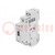 Relay: installation; monostable; NC + NO; Ucoil: 24VAC; 20A; IP20