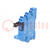 Socket; 6A; 250VAC; for DIN rail mounting; screw terminals; IP20