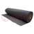 Manta de mesa; Anch: 0,6m; Long: 10m; espuma de,PVC; negro; Thk: 4mm