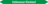 Mini-Rohrmarkierer - Kaltwasser Rücklauf, Grün, 1.2 x 15 cm, Polyesterfolie