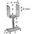 Skizze zu SIMPSON Stützenfuss PVDB 120G-B höhenverstellbar feuerverzinkt mit Bewertung
