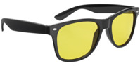 Nachtsichtbrille schwarz Polarized gelb getönt