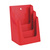 3-fach Prospekthalter DIN A4 / Tischprospektständer / Prospektaufsteller / Mehrfachständer / Flyerhalter | rood, ca.RAL 3001
