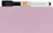 Whiteboard quadratisch, Stahl, magnetisch, 360 x 360 mm, rosa