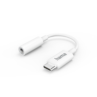 Hama 00201524 audio kabel USB C 3.5mm Wit