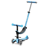 Micro Mobility Micro Mini2Grow Deluxe Magic LED Kinder Dreiradroller Blau
