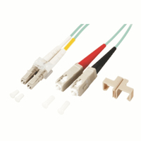M-Cab 7003307 InfiniBand/fibre optic cable 1 m LC SC Multicolour, Turquoise