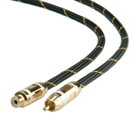 ROLINE 11.09.4295 adaptador de cable de vídeo 10 m RCA Negro, Oro, Blanco