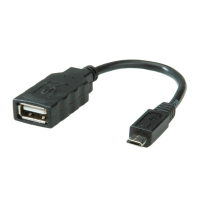 ROLINE 11.02.8311 USB kábel 0,15 M USB 2.0 Micro-USB B USB A Fekete