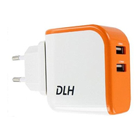 DLH DY-AU1302 chargeur d'appareils mobiles Universel Orange, Blanc Secteur Intérieure