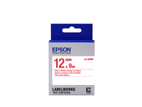 Epson Etikettenkassette LK-4WRN - Standard - rot auf weiß - 12mmx9m