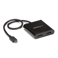 StarTech.com 2-Port Multi Monitor Adapter - USB-C to 2x HDMI Video Splitter - USB Type-C to HDMI MST Hub - Dual 4K 30Hz or 1080p 60Hz - Thunderbolt 3 Compatible - Windows Only