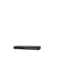 Cisco SF250-24P Gestionado L2/L3 Fast Ethernet (10/100) Energía sobre Ethernet (PoE) 1U Negro