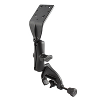 RAM Mounts Double Ball Yoke Clamp Mount with Angled Extension Plate