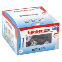 Fischer DUOBLADE 40 stuk(s) Schroef- & muurplugset 44 mm