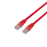 AISENS A133-0187 cable de red Rojo 0,5 m Cat5e U/UTP (UTP)