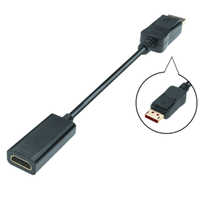 M-Cab 6060003 Videokabel-Adapter 0,2 m DisplayPort HDMI Typ A (Standard) Schwarz