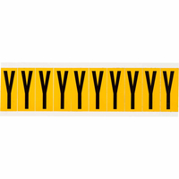 Brady 1534-Y self-adhesive label Rectangle Permanent Black, Yellow 10 pc(s)