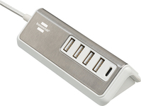 Brennenstuhl 1508230 mobile device charger Stainless steel, White Indoor