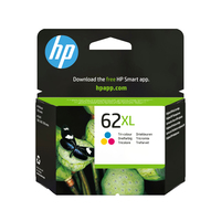 HP 62XL cartouche d'encre trois couleurs grande capacité authentique