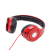 Gembird MHS-DTW-R headphones/headset Wired Head-band Calls/Music Red