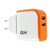 DLH DY-AU1302 chargeur d'appareils mobiles Universel Orange, Blanc Secteur Intérieure