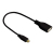 Hama 0.15m USB2.0-A/micro USB2.0-B kabel USB 0,15 m Micro-USB B USB A Czarny