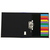 Rexel D26612 intercalare Cartella a soffietto espandibile Nero, Multicolore