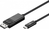Goobay 79295 Videokabel-Adapter 1,2 m USB Typ-C DisplayPort Schwarz