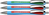 Schneider AG Slider Rave Green, Red Clip-on retractable ballpoint pen Extra Bold 3 pc(s)