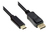 Alcasa GC-M0105 video kabel adapter 1 m USB Type-C DisplayPort Zwart