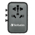 Verbatim GaN III universele reisadapter UTA-05 Met 2 x USB-C PD & QC 4+ & 2 x USB-A poorten