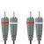 Bandridge BAL4203 audio cable 3 m 2 x RCA Grey