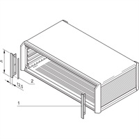 SCHROFF Blende vorne, zur EMV-Schirmung - SEITL BLENDE 2HE PROPAC/PRO