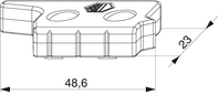 Artikeldetailsicht MACO MACO Hebeteil Falztiefe 24mm links silber 13mm Versatz-Schrägverschraubung