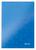 LEITZ Cahier WOW 14,8x21cm, 160 pages 5x5. Couverture rigide. Coloris Bleu