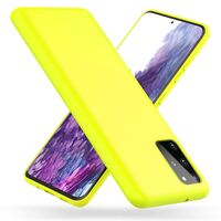 NALIA Neon Handy Hülle für Samsung Galaxy S20 Plus, Silikon Case Phone Cover Gelb