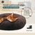 BLUZELLE Orthopedic Dog Bed for Small Dogs & Cats, 24" Donut Dog Bed Memory Foam Washable, Round Plush Dog Pillow Fluffy Cat Bed Cat Pillow, Calming Pet Mat No-Skid Coffee