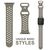 NALIA Breathable Bracelet Silicone Smart Watch Strap compatible with Apple Watch Strap SE & Series 8/7/6/5/4/3/2/1, 38mm 40mm 41mm, Fitness Watch Band, Men & Women Stone Grey