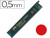 Minas Faber de Colores 9085 0,5 mm Roja -Estuche de 12 Minas