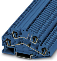 Trennklemme, Federzuganschluss, 0,08-6,0 mm², 2-polig, 20 A, 6 kV, blau, 3035535