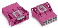 Stecker, 3-polig, Snap-in, Federklemmanschluss, 0,5-4,0 mm², pink, 770-793